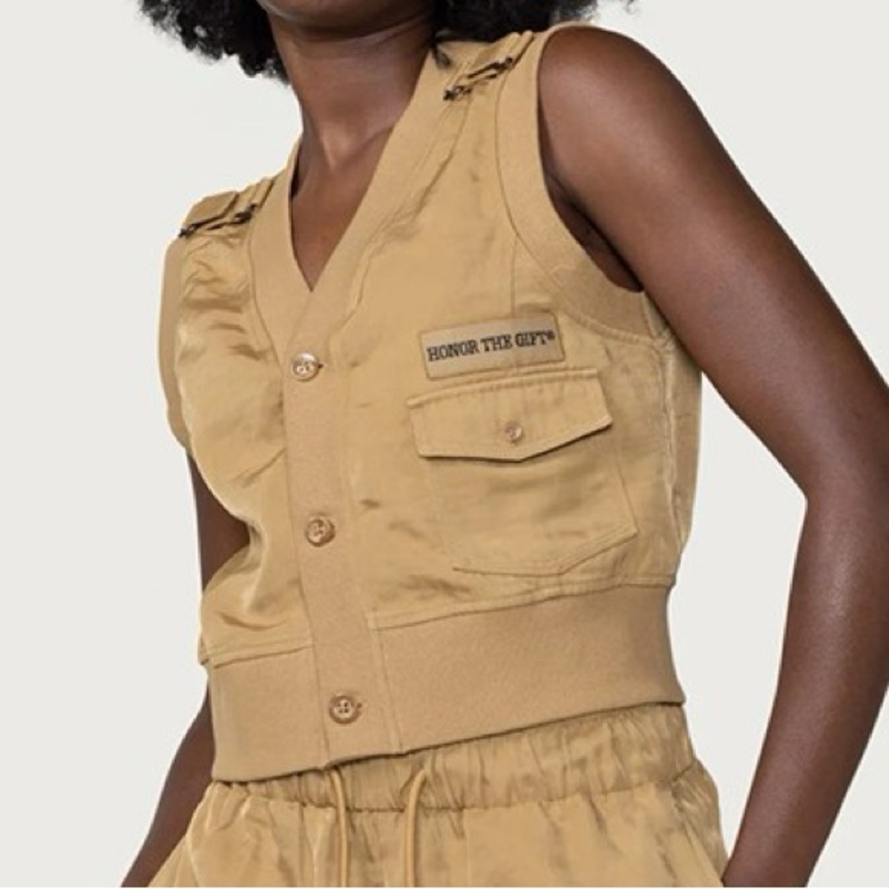Honor The Gift Nylon Shop Vest in Khaki Size M